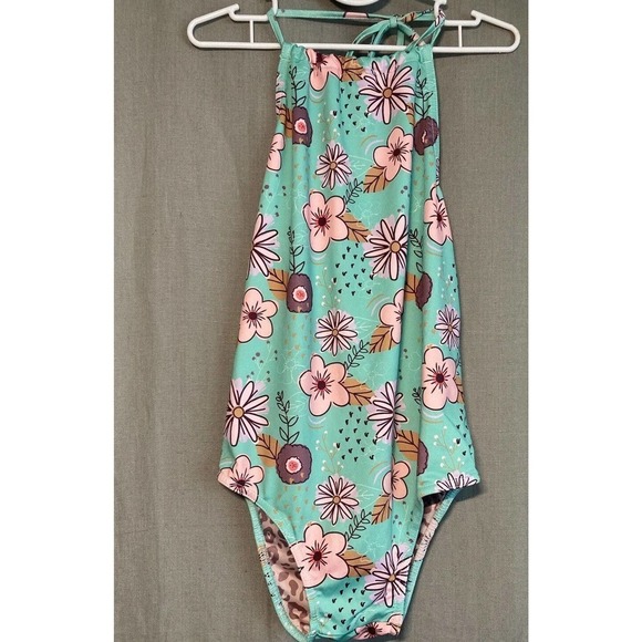 PEEK Girl’s Feather 4 Arrow NORDSTROM One Piece Flower Swimsuit SIZE Medium 8 - Picture 9 of 9